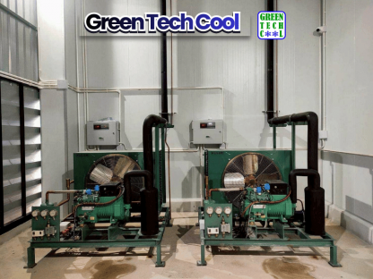 รับติดตั้งระบบชิลเเลอร์ - รับออกแบบและสร้างห้องเย็น - กรีน เทคคูล